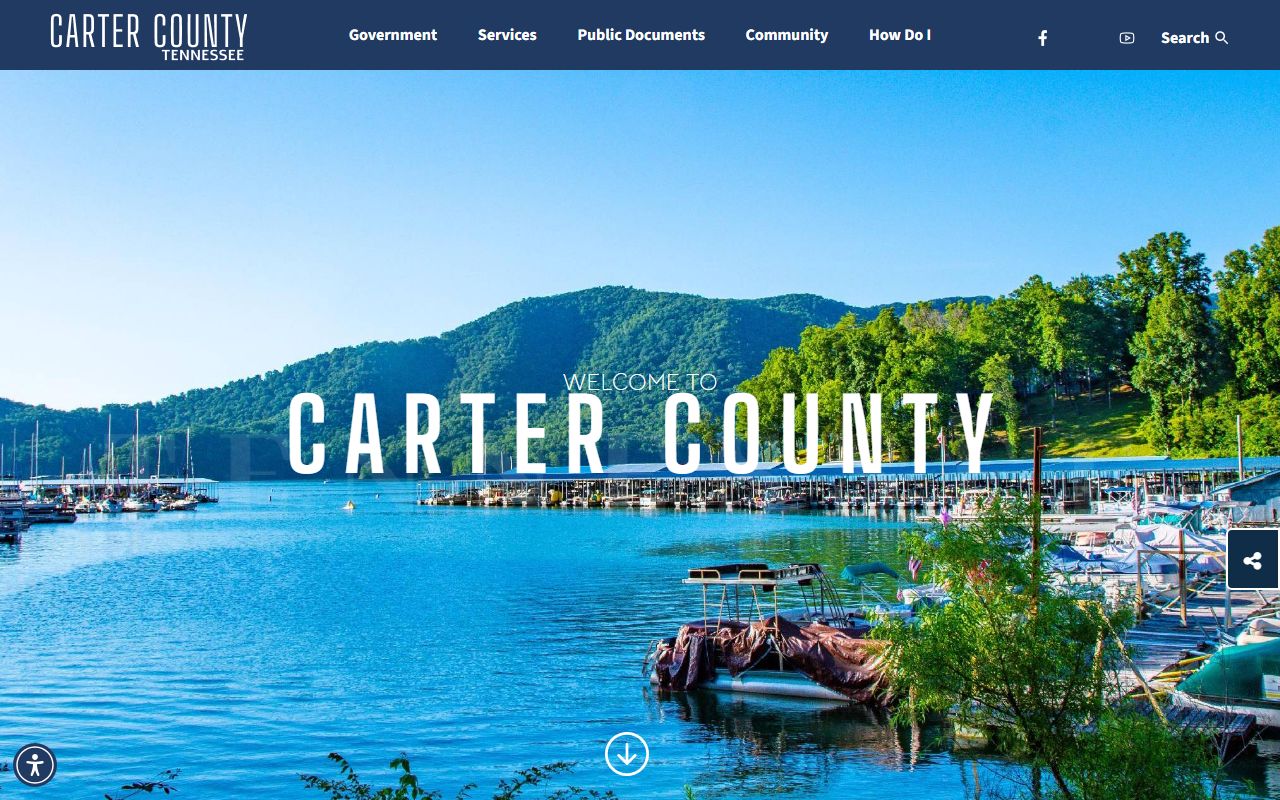Carter County government portal for divorce decree records