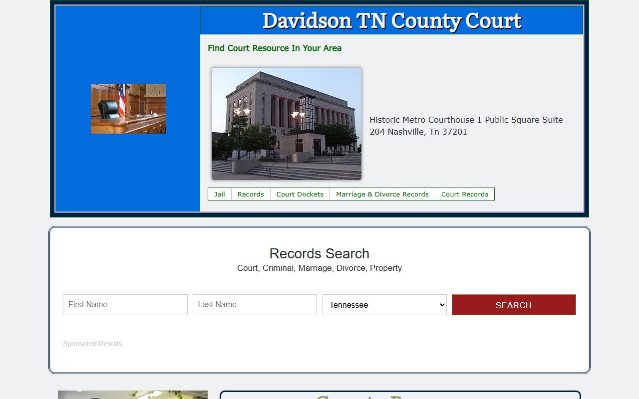 Davidson County and Nashville support resource for divorce decree follow-up