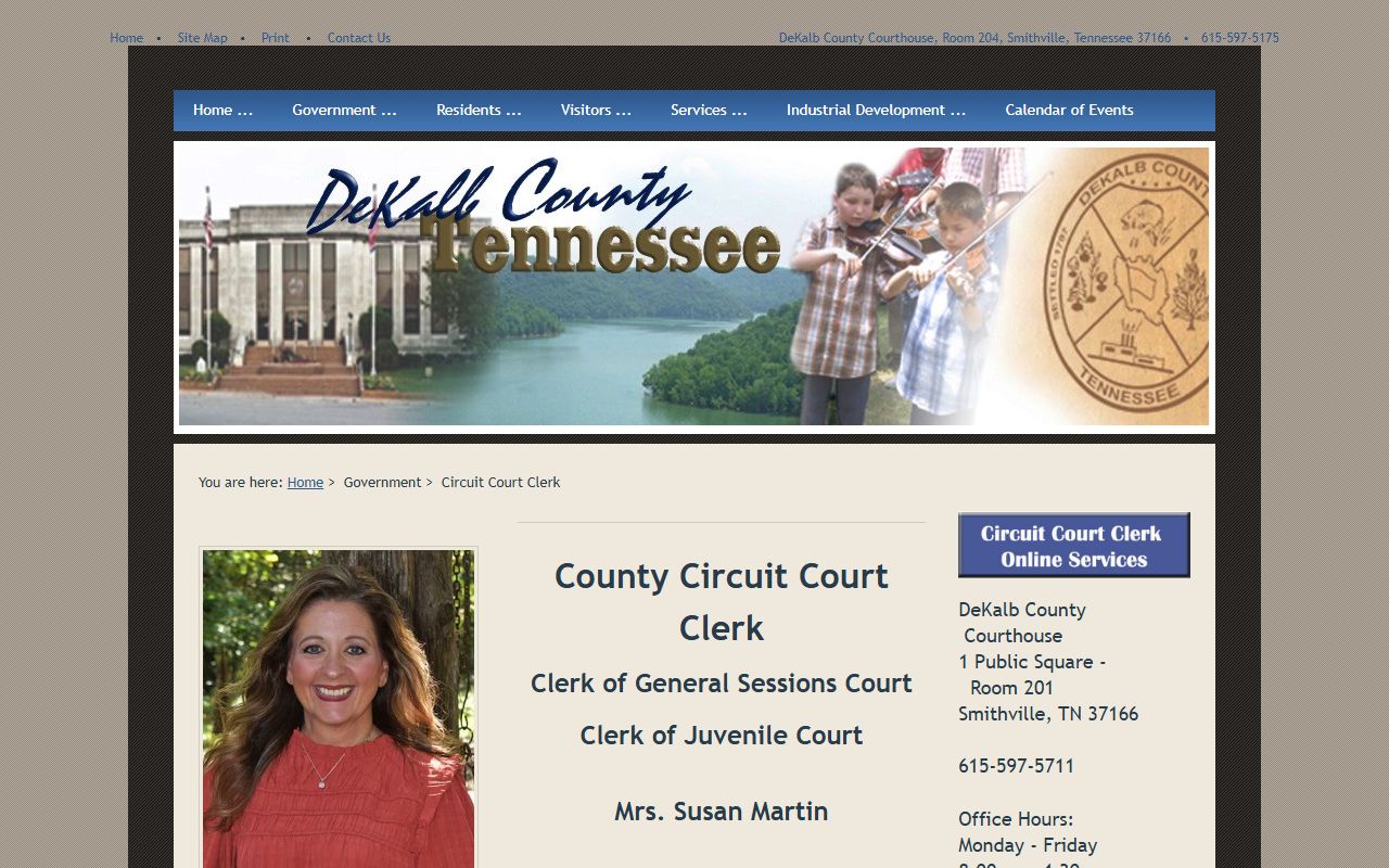 DeKalb County Circuit Court Clerk for divorce decree records