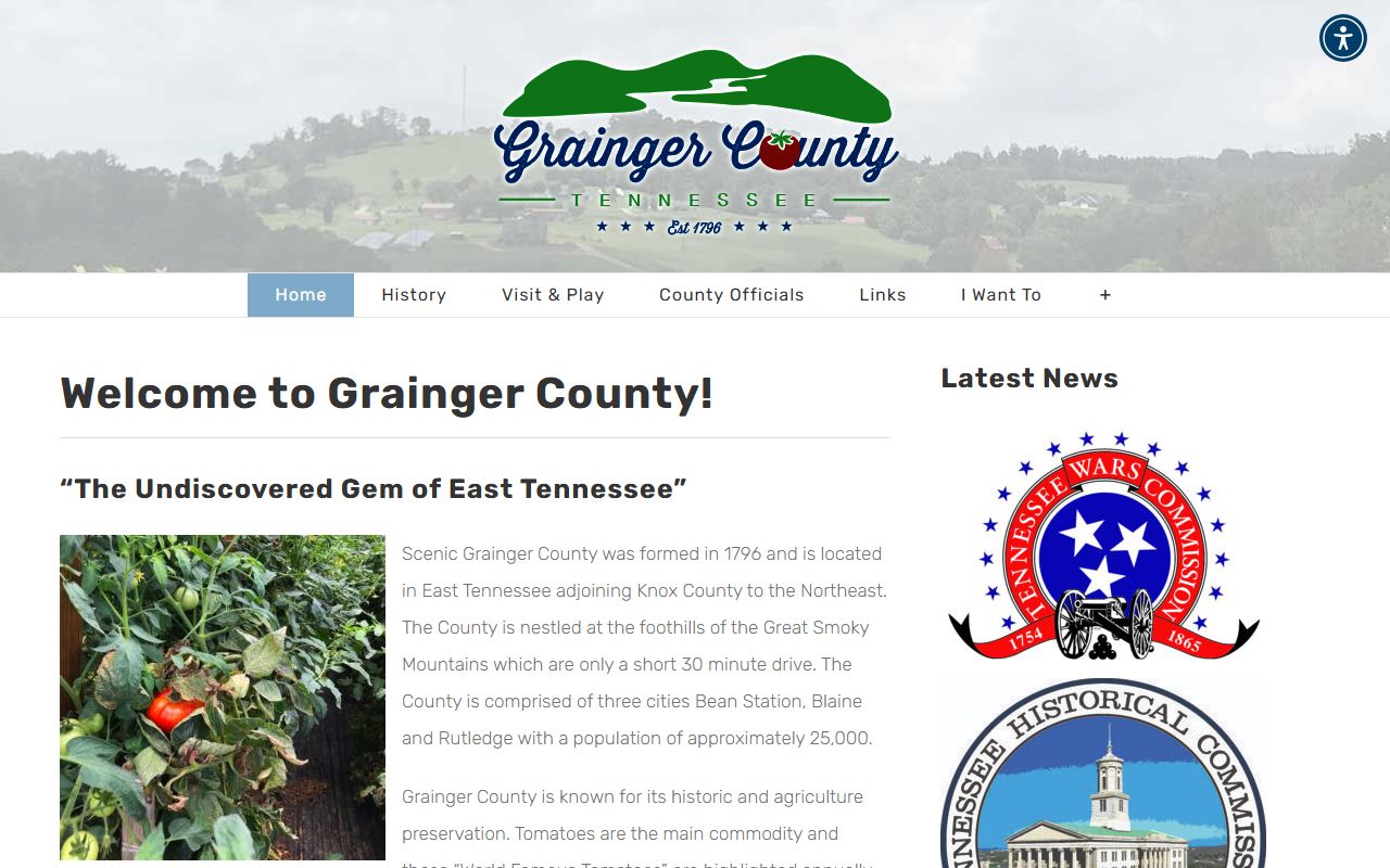 Grainger County government portal for divorce decree records