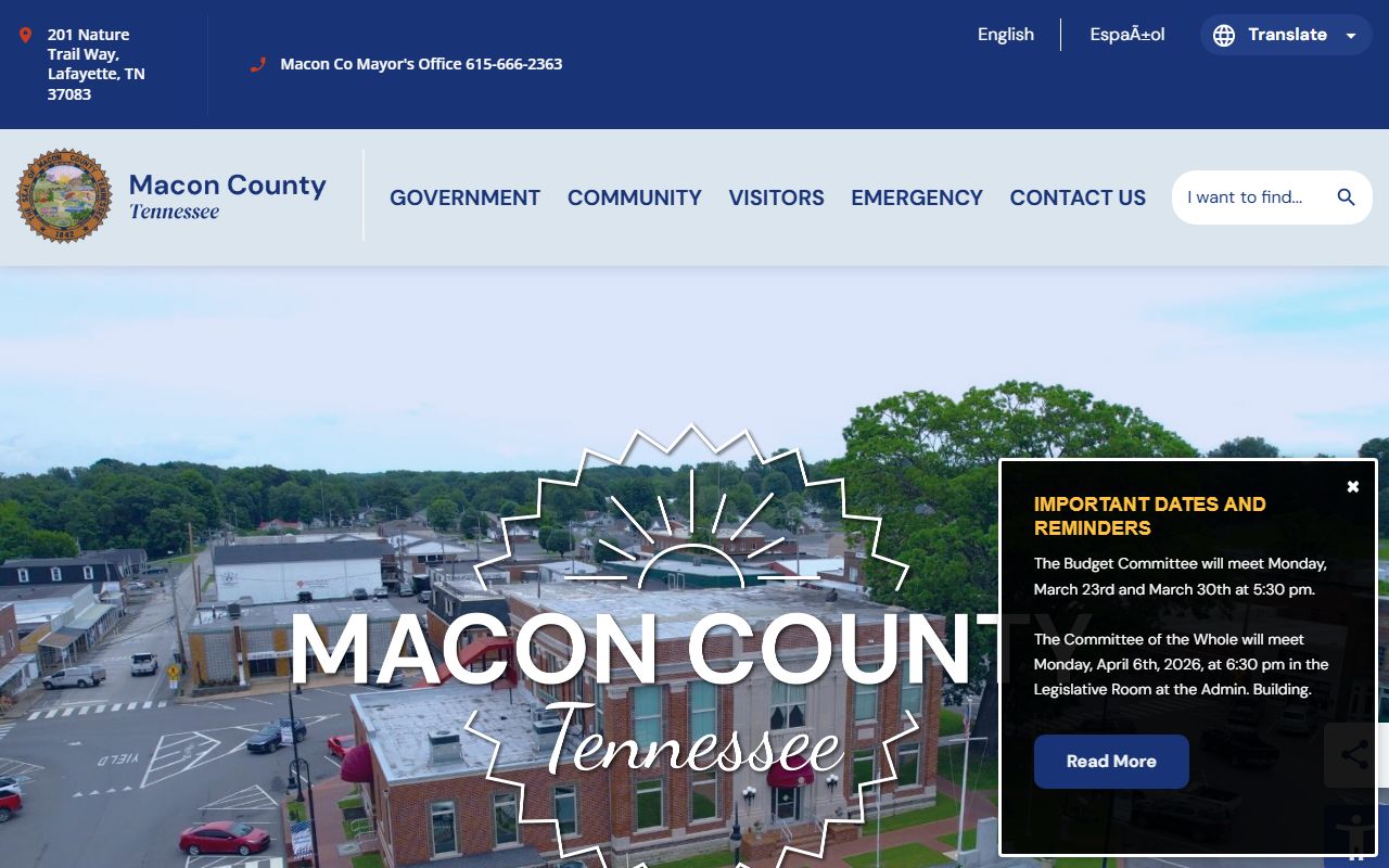 Macon County Divorce Decree county government portal