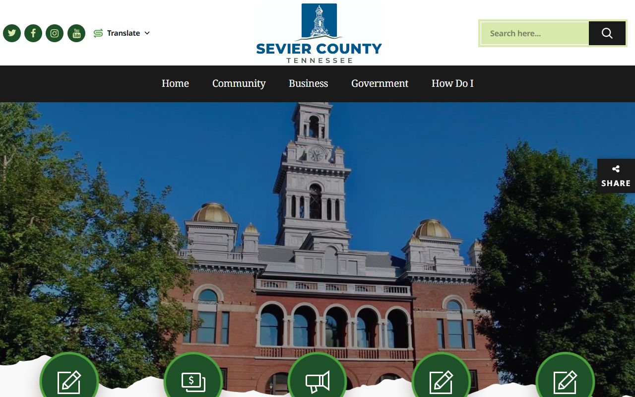 Sevier County Divorce Decree county court page