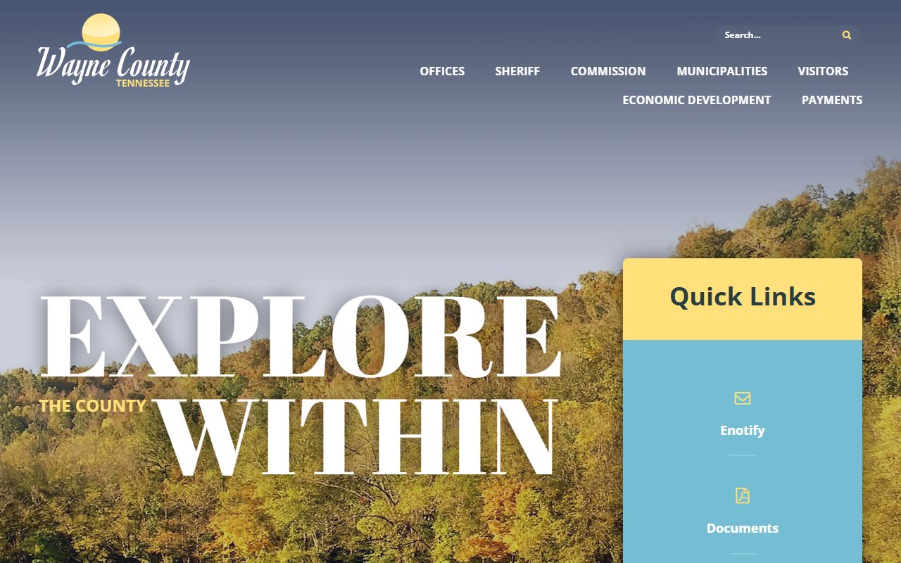 Wayne County Divorce Decree county portal page