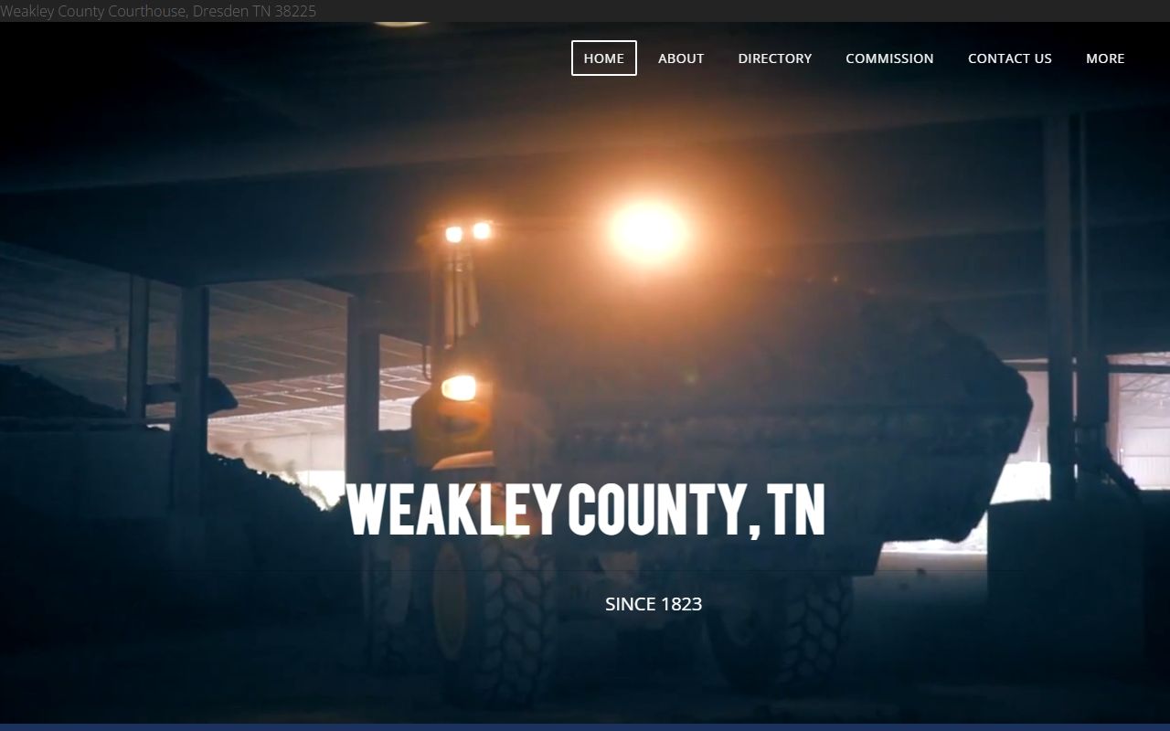 Weakley County Divorce Decree county portal page